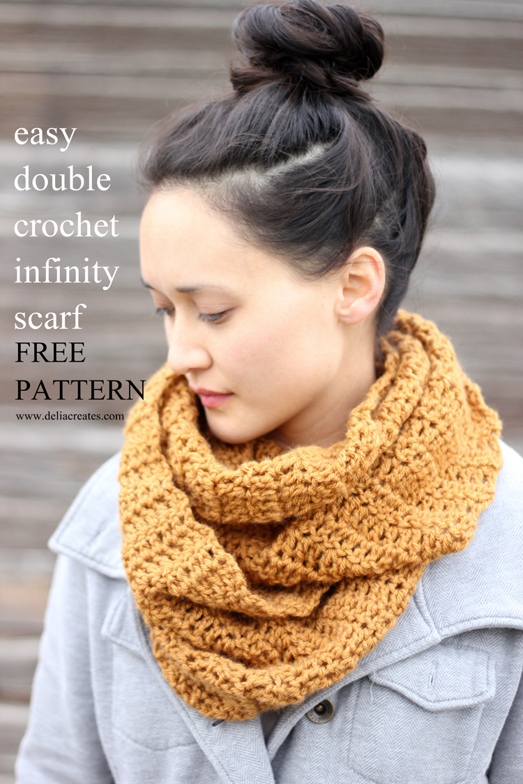 double crochet infinity scarf – FREE PATTERN