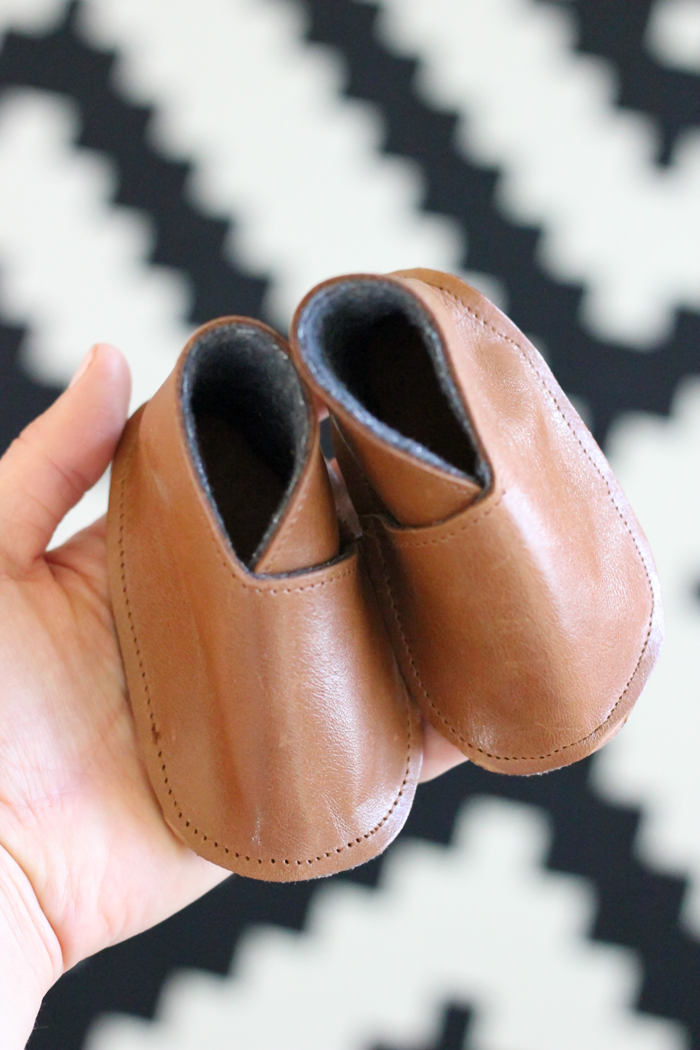 Modern DIY Leather Baby Boy Boots – Free Pattern + TUTORIAL