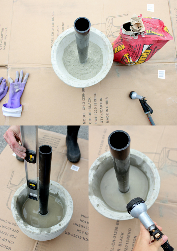 Diy Patio Umbrella Stand Tutorial throughout Diy Umbrella Holder Photography