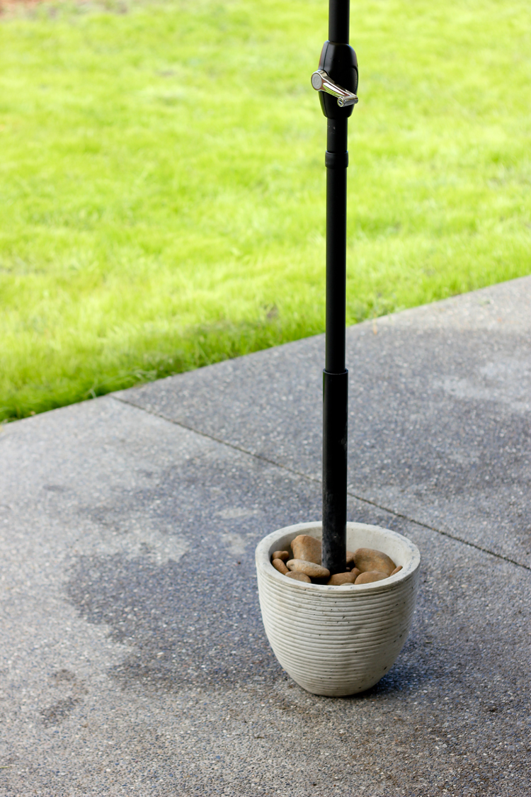 Diy Patio Umbrella Stand Tutorial inside Famous diy umbrella stand patio – Perfect Photo Source