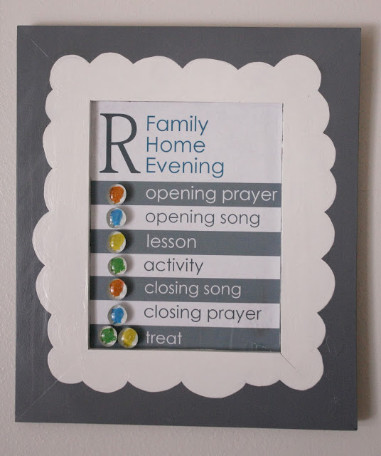 Family Home Evening Chart