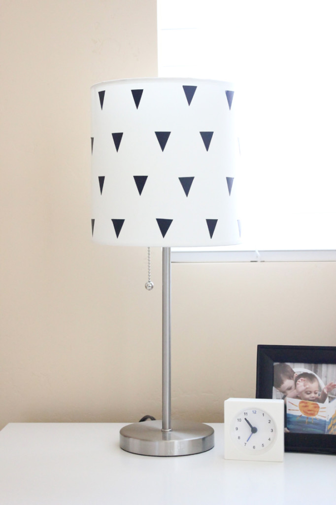 Easy Vinyl Lampshade Makeover