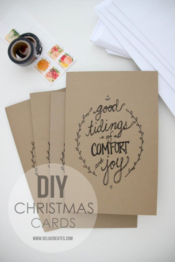 DIY Christmas Cards + free printable