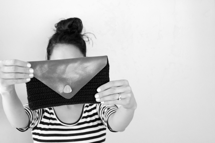 Crocheted Leather Flap Clutch (49 of 66)