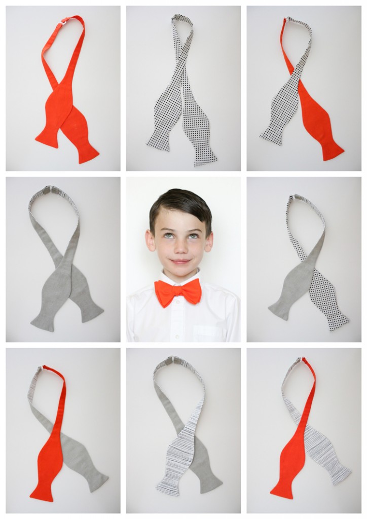 Mix and Match Bow Ties Free Pattern and Tutorial