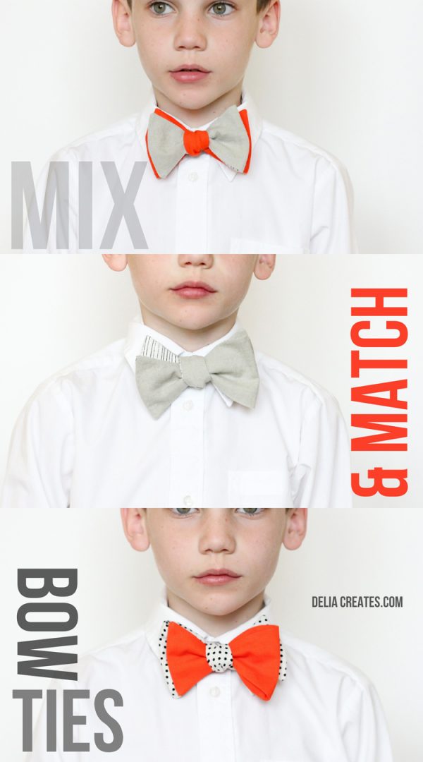Mix and Match Bow Ties Free Pattern and Tutorial