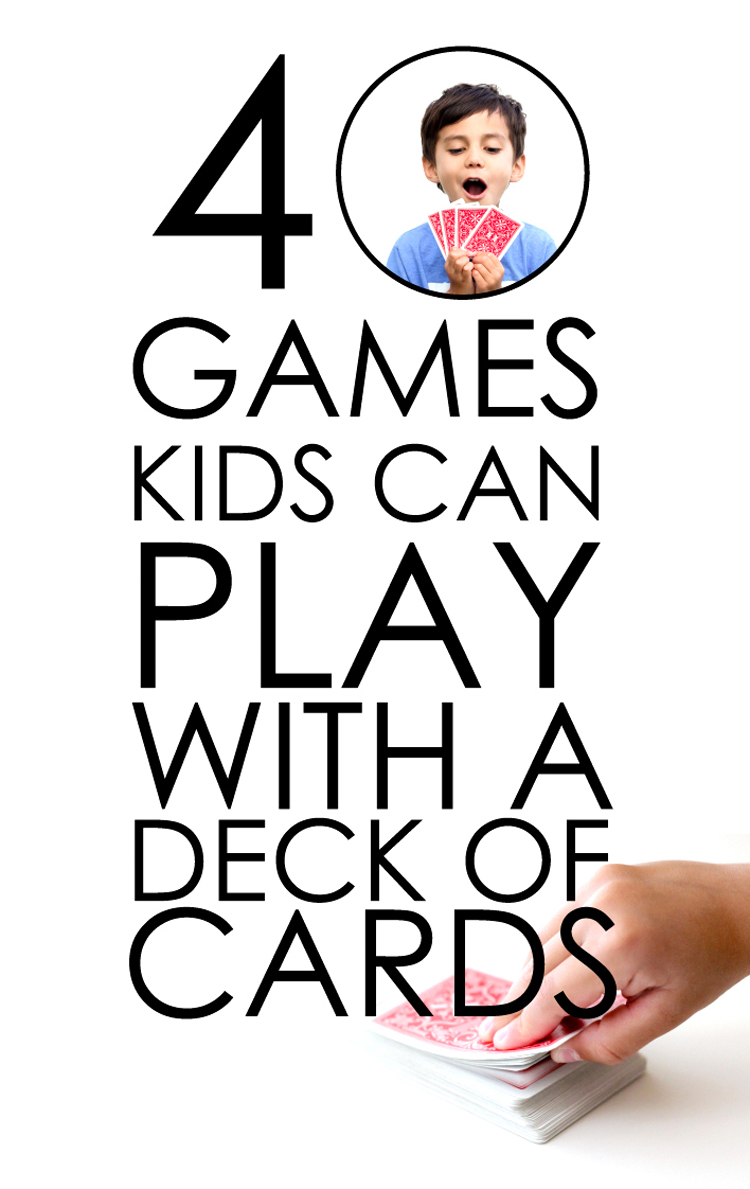 40 Card Games For Kids // www.deliacreates.com
