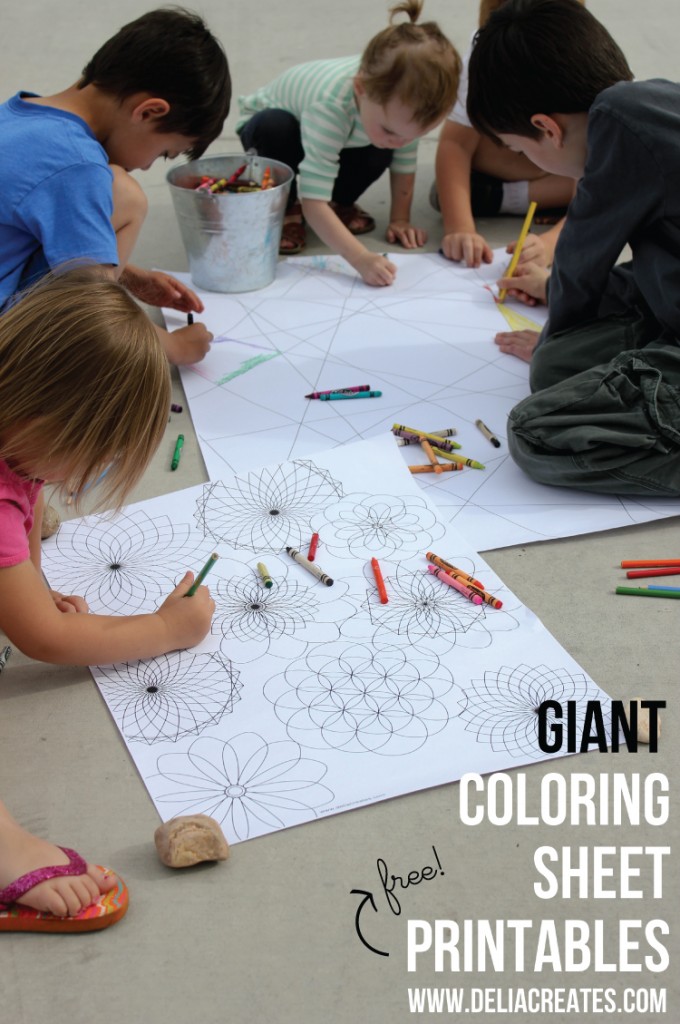 Giant Coloring Sheet Printables – FREE!