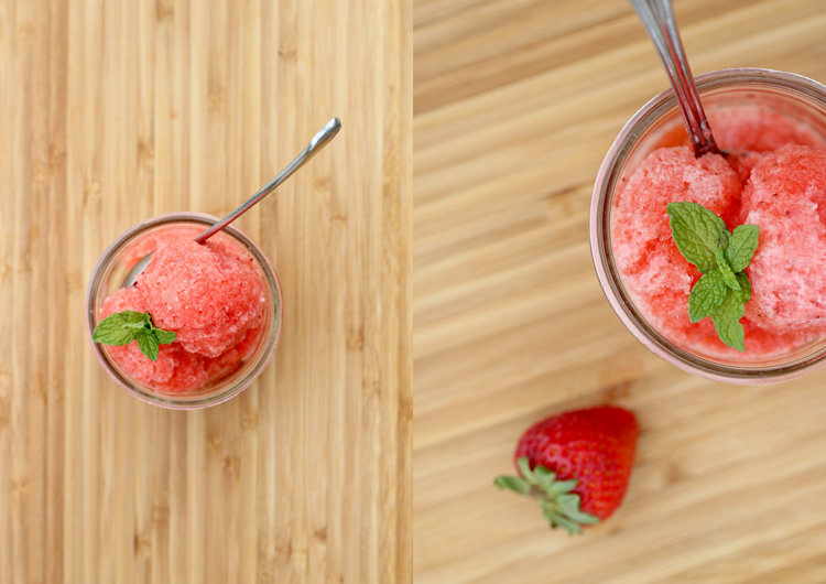 Strawberry Lemonade Sorbet - Delia Creates