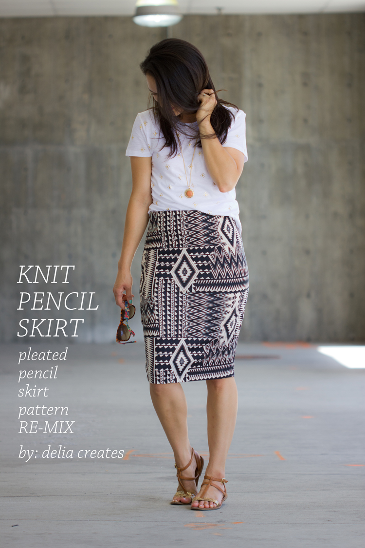 Knit Pencil Skirt Pattern Re-Mix Tutorial