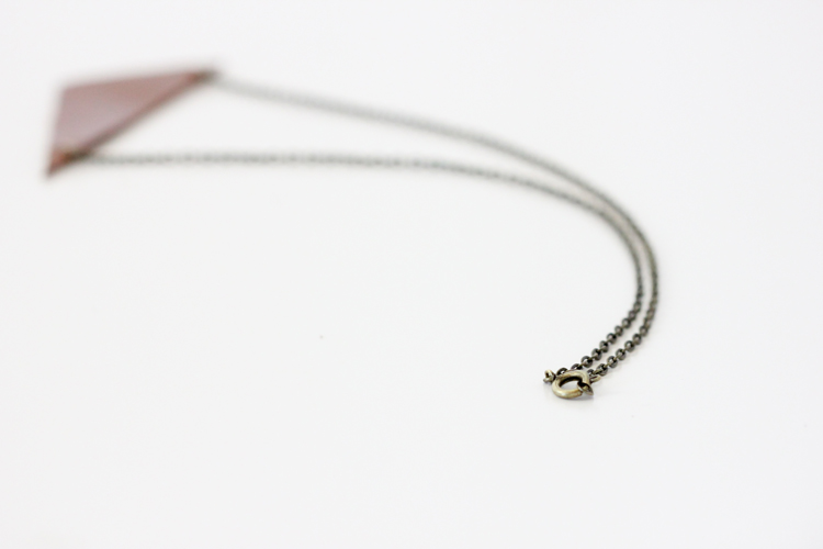 DIY Simple Leather Necklace - Delia Creates