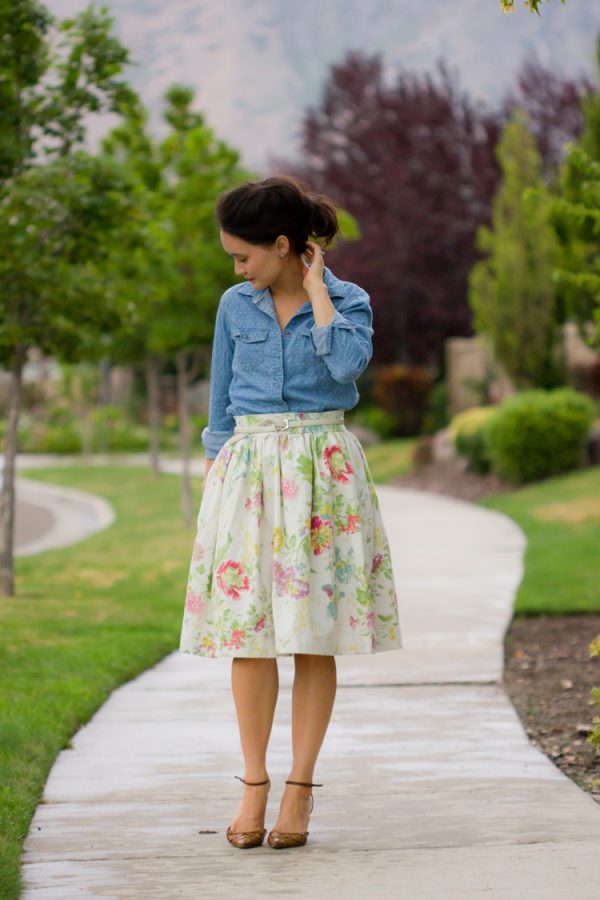 Gathered Skirt Pattern ReMix Tutorial