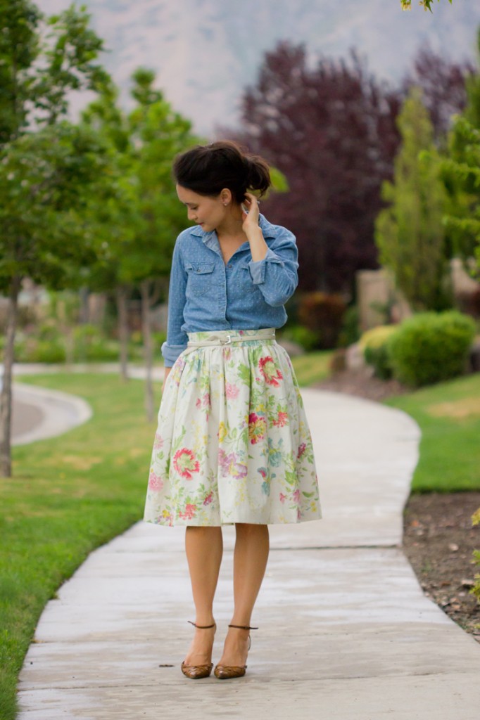 Gathered Skirt Pattern ReMix Tutorial