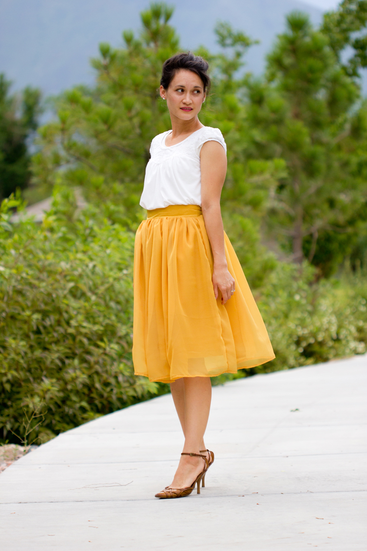 Chiffon skirt long clearance pattern