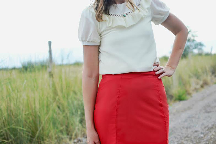 Pleated Pencil Skirt Pattern Re-Mix with A Lemon Squeezy Home