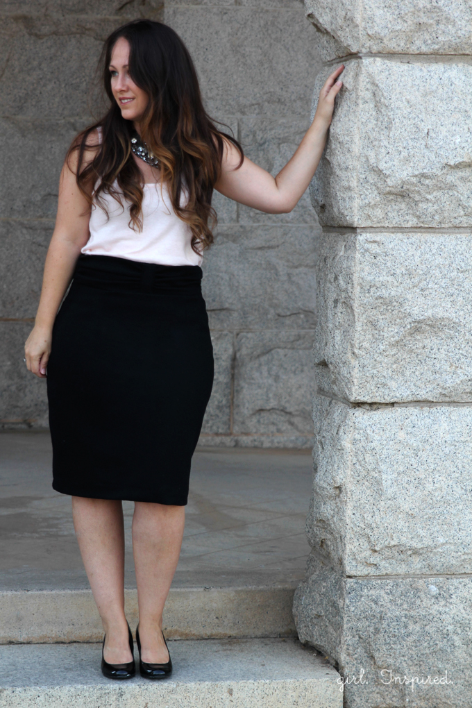 Pleated Pencil Skirt Pattern Re-Mix with Girl.Inspired | Delia Creates