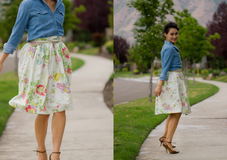 Gathered Skirt Pattern Re-Mix Tutorial