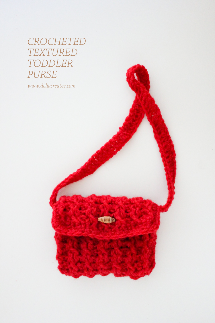 Crochet kids purse on sale