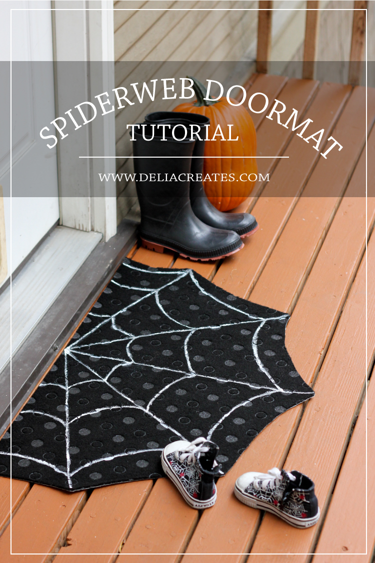 Rubber Spider Web Doormat