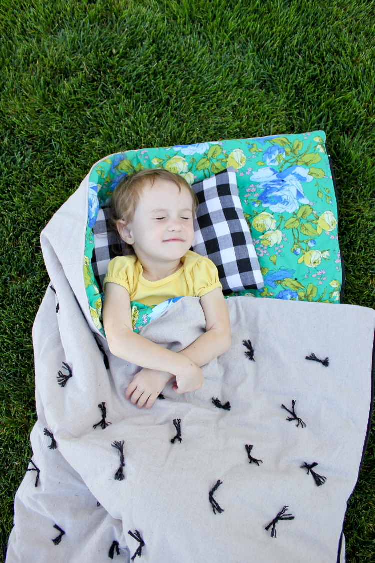 DIY Toddler Sleeping Bag TUTORIAL // Delia Creates