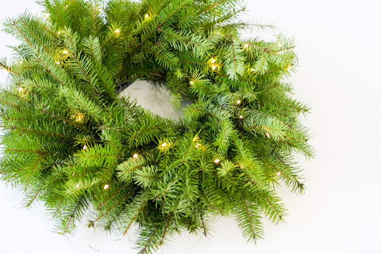 Basic Fresh Christmas Wreath Tutorial // Delia Creates