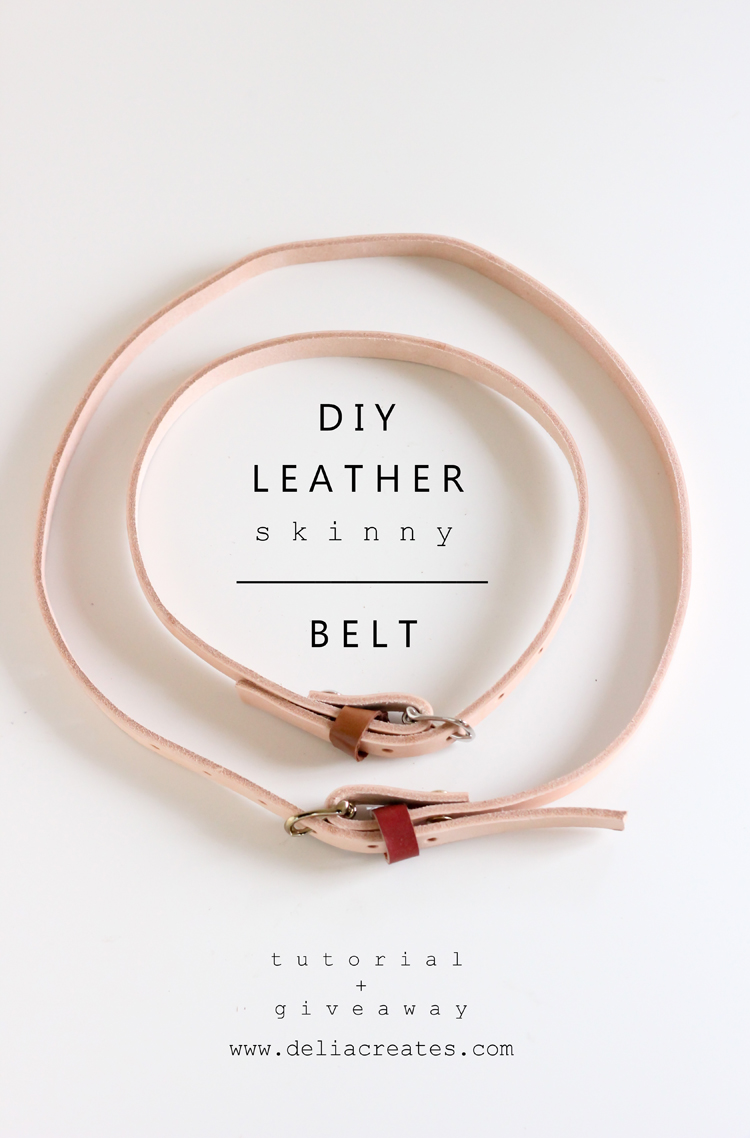 DIY Skinny Belt Tutorial // Delia Creates