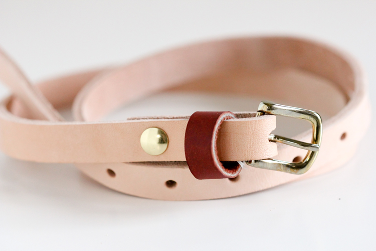 diy leather belt