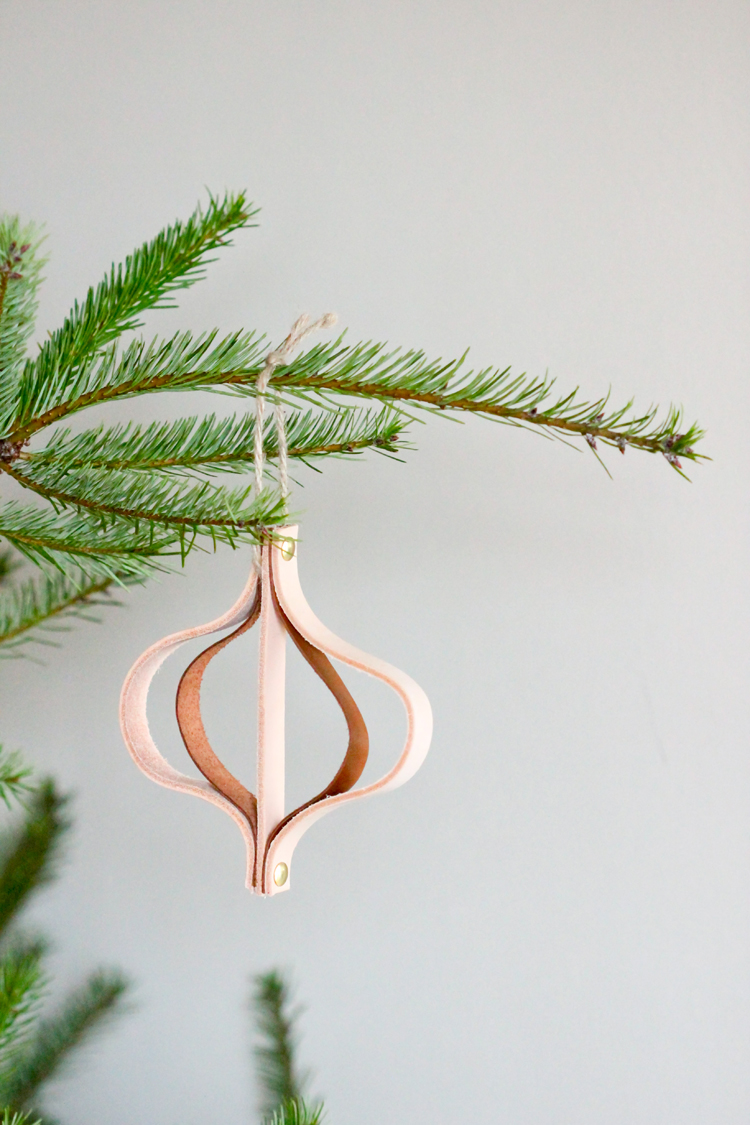Leather Christmas Ornament