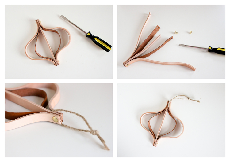 Leather Christmas Ornament