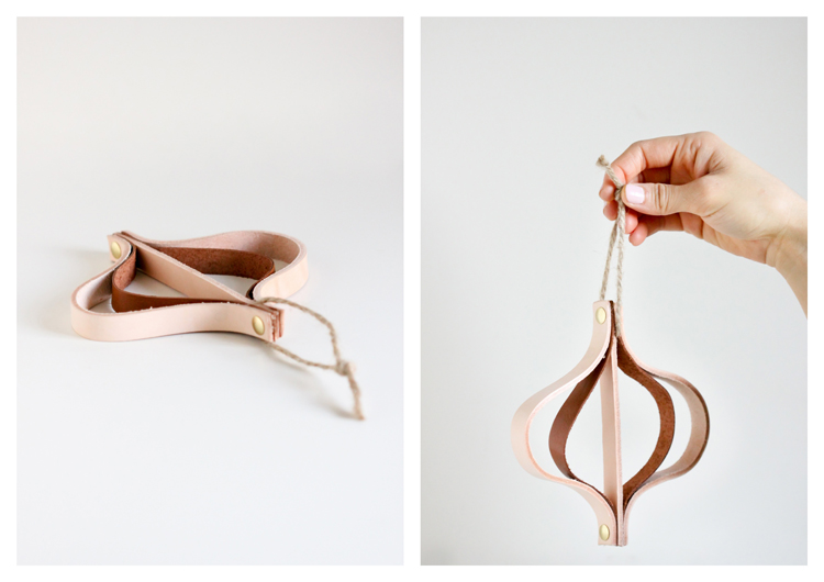 Leather Christmas Ornament