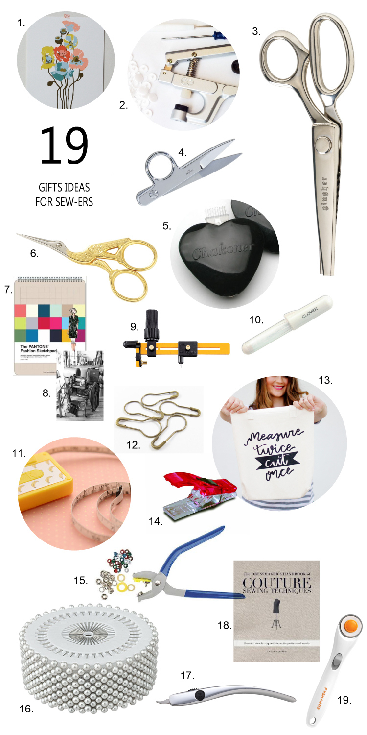 19 Gift ideas for Sew-ers // Delia Creates