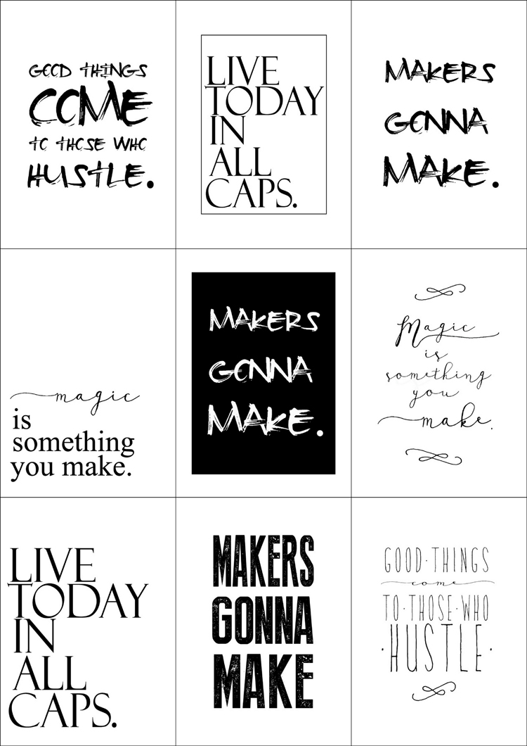 Free printable quotes // Delia Creates