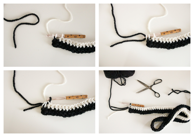 Striped Ribbed Fringe Scarf - Free Crochet Pattern // Delia Creates
