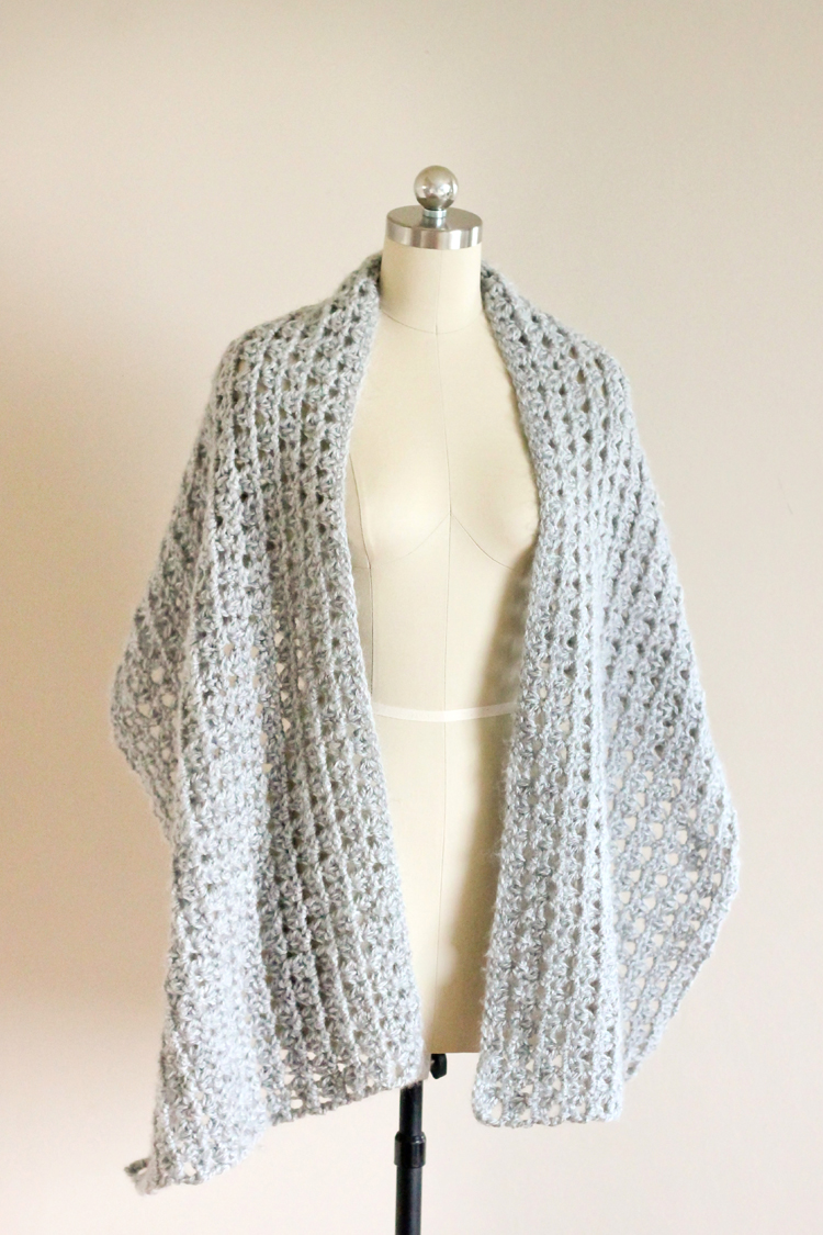 Crochet Shawl Scarf (Free Pattern)