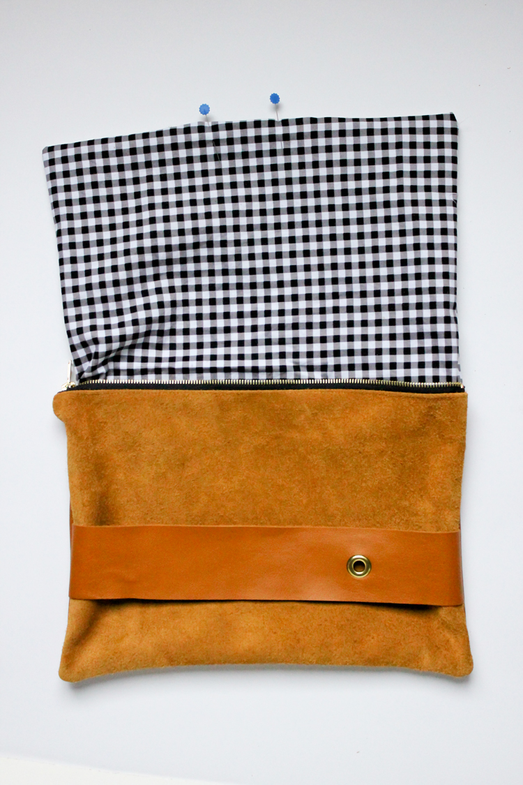 DIY Leather Strap Clutch Tutorial // Delia Creates