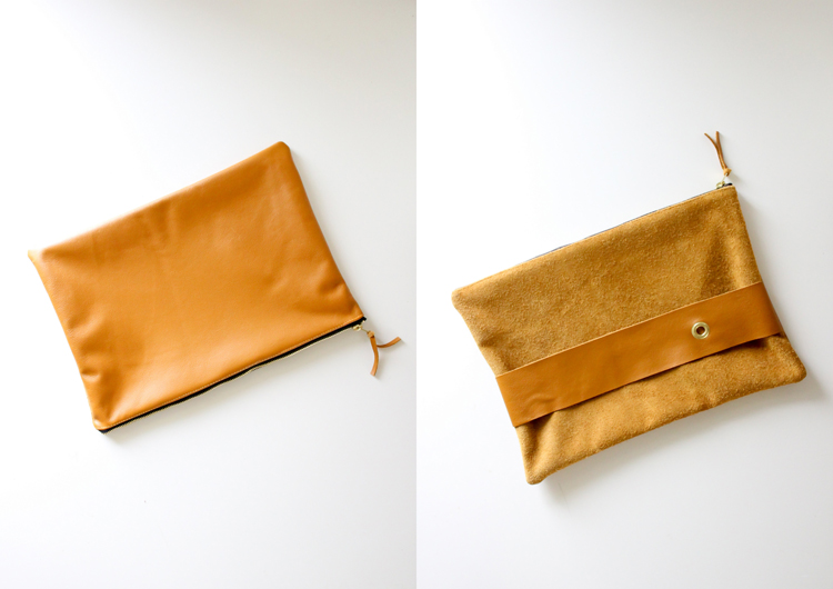 DIY Leather Strap Clutch Tutorial // Delia Creates