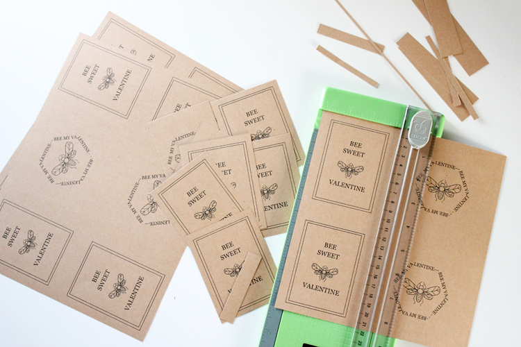 Honey Stick Valentines - Free Printable! // Delia Creates