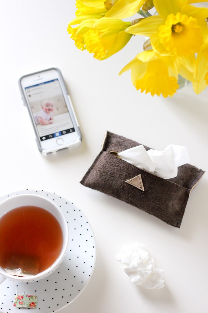 DIY Leather Travel Tissue Pouch TUTORIAL