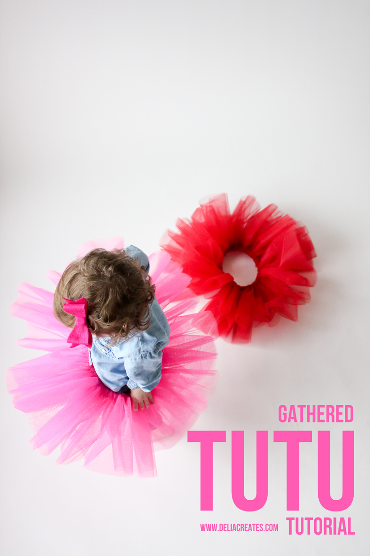 Gathered Tutu Tutorial - super easy to make! // Delia Creates