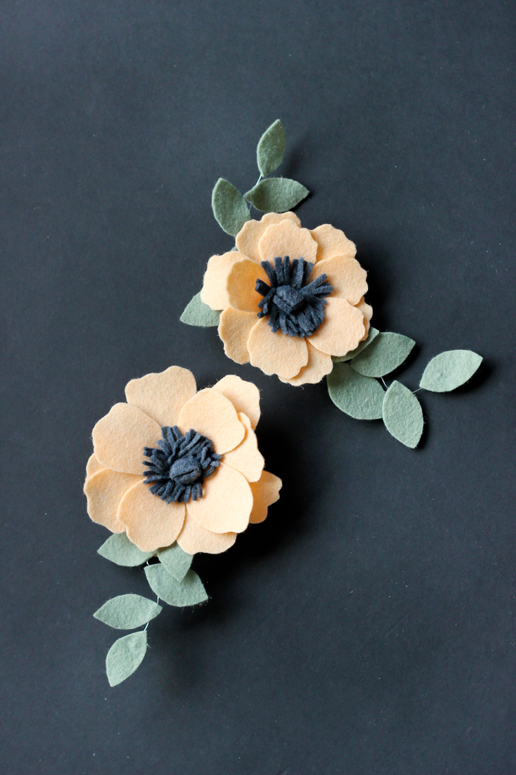 Felt Flower Tutorial - DIY : How to make Easy Felt Flower / Spring