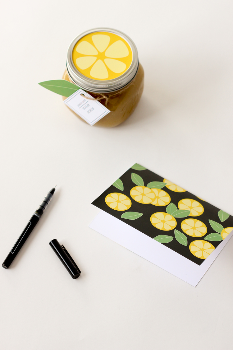 Citrus Slice Note Cards - FREE PRINTABLES // Delia Creates