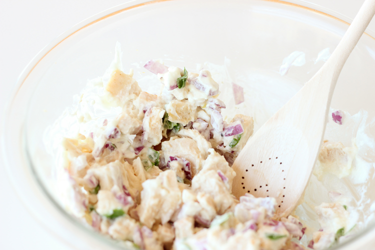 Great way to use up leftover chicken - Chicken Salad Wraps! // Delia Creates