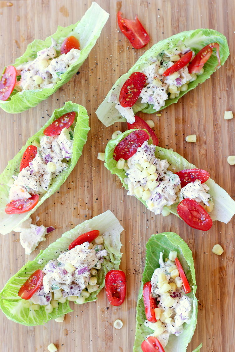 Great way to use up leftover chicken - Chicken Salad Wraps! // Delia Creates