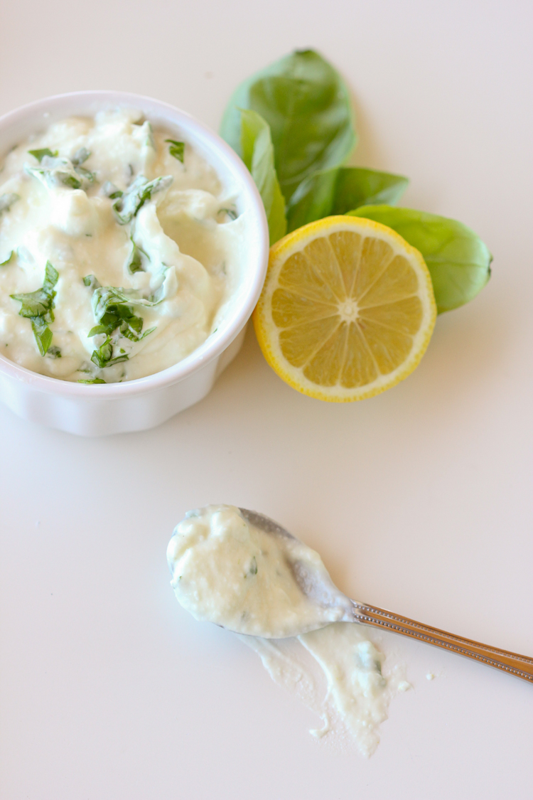 Super Easy  Vegan Mayo Recipe with Basil!  // Delia Creates