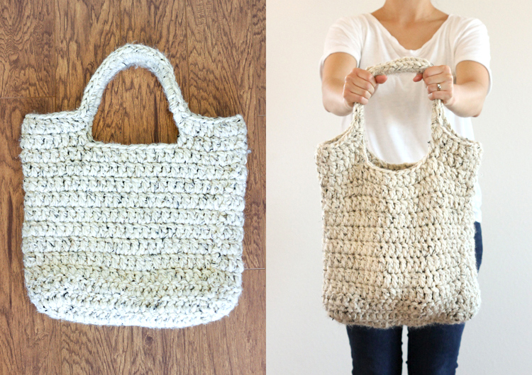 FREE crochet pattern : sturdy market tote // Delia Creates