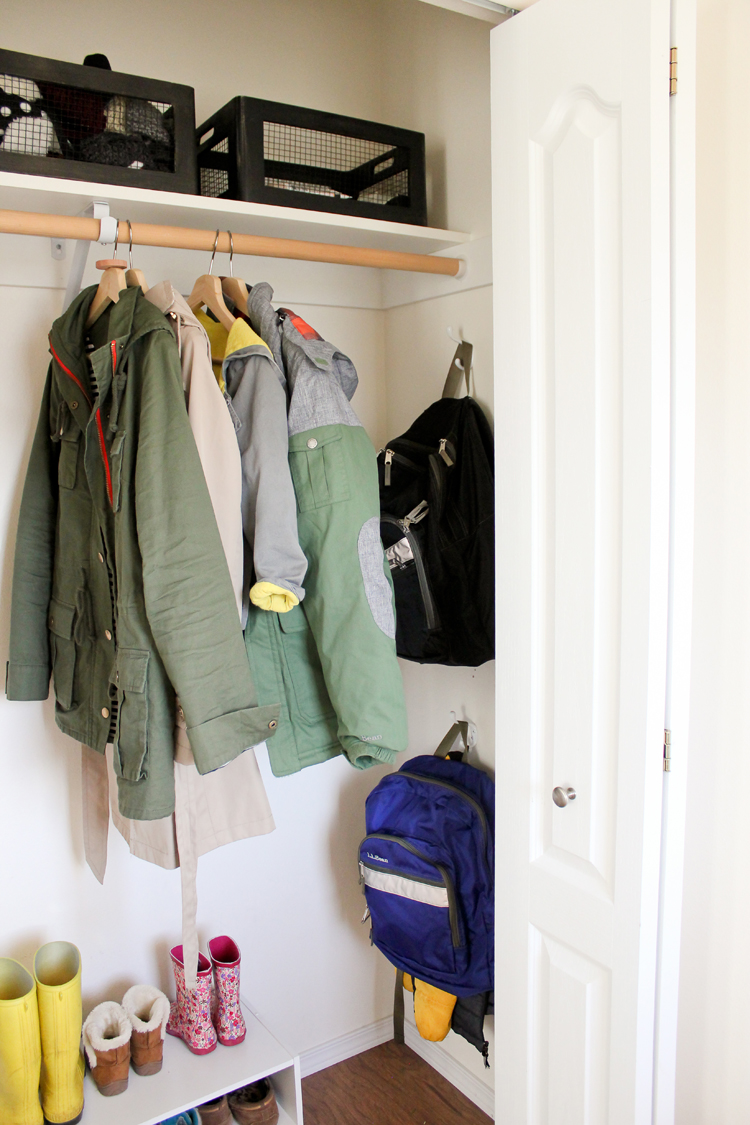 Coat Closet Organization // Delia Creates