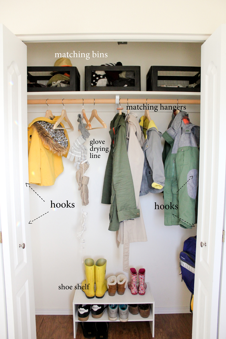 Coat Closet Organization