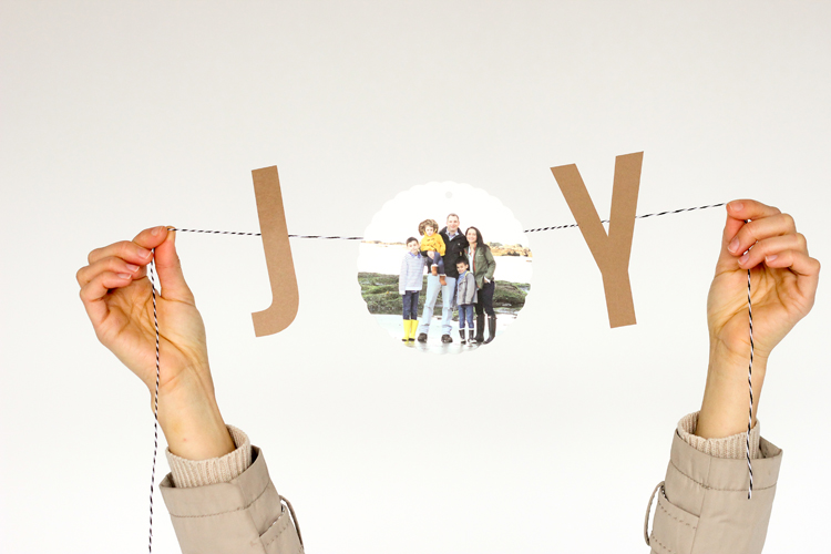 "JOY" Bunting Christmas Card DIY // Delia Creates