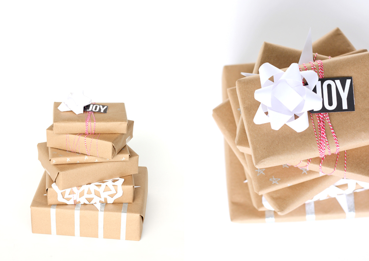 Gift Wrapping With Kraft Paper