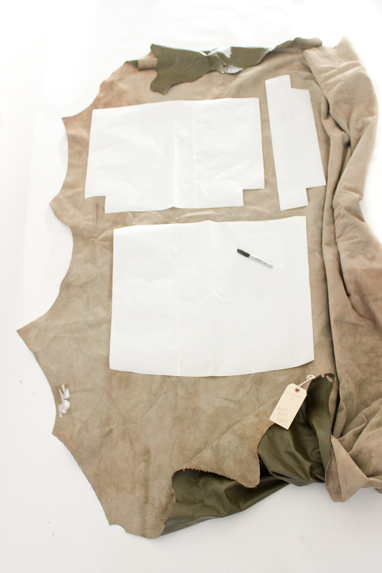 How to Sew Leather Upholstery Slipcovers with your home sewing machine // www.deliacreates.com